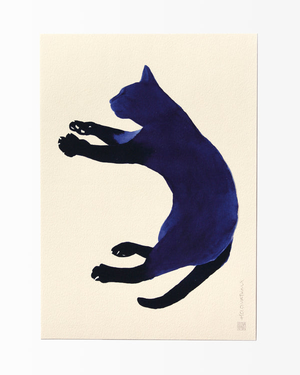 Blue Cat artprint